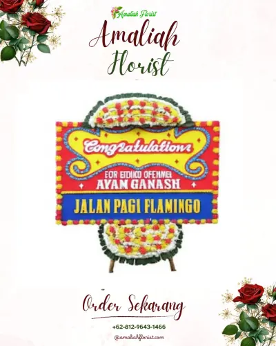 Bunga Papan Congratulation di Majangtengah